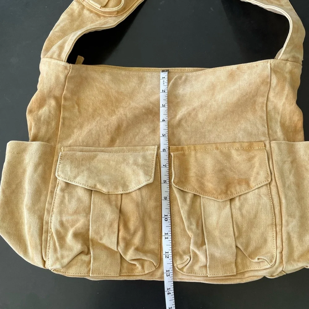 Free People Mustard Color Canvas Shoulder Bag - Picture 7 of 7